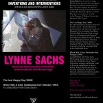 Lynne Sachs at Wellesley College Collins Cinema Feb. 2, 2010 in Boston