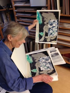 Gunvor Nelson in studio by Lynne Sachs